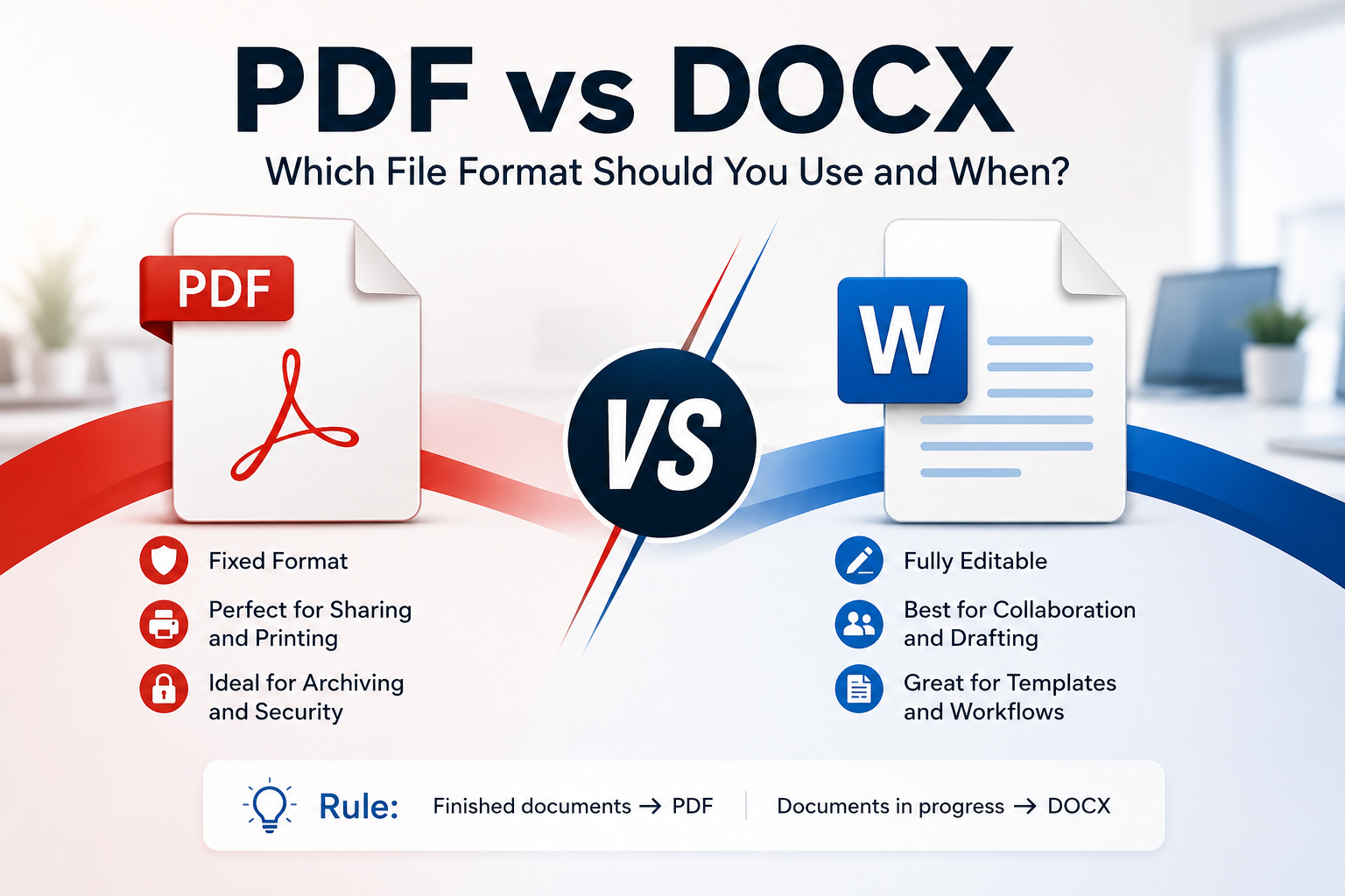 PDF vs DOCX File Format Comparison